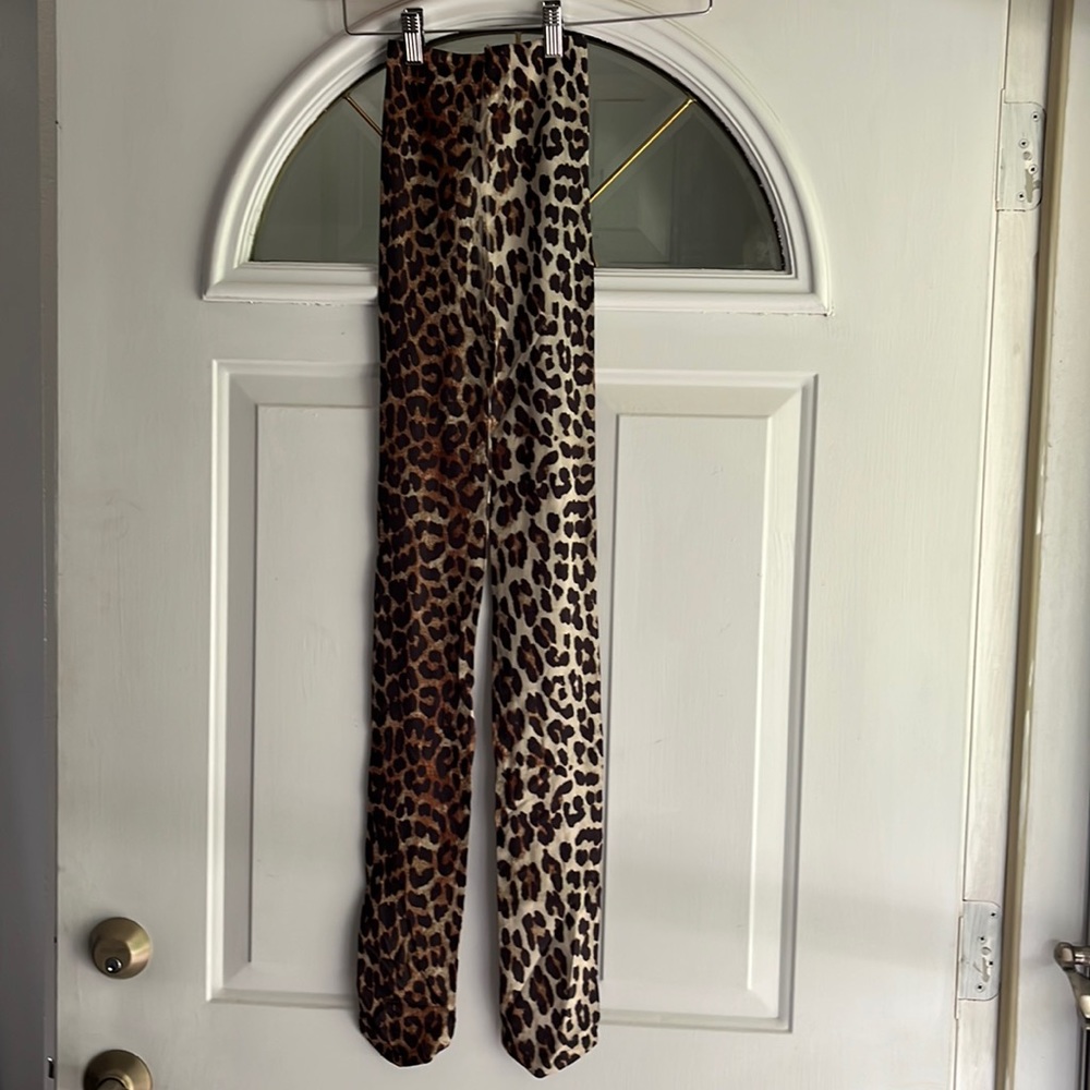Ganni leopard tights